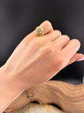 Antique 14K& Enamel Monogrammed Ring