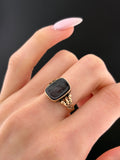 Antique 14K & Carved Carnelian Cameo  Ring