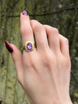 Antique 9K, 14K & Amethyst Conversion Ring