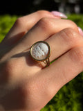 Antique 18K, 14K & Carved Cameo Satyr Conversion Ring
