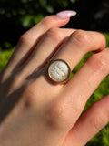 Antique 18K, 14K & Carved Cameo Satyr Conversion Ring