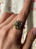 Antique 14K Chrysanthemum Conversion Ring