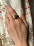 Antique 14K Chrysanthemum Conversion Ring