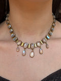 Antique 14K & Moonstone Necklace