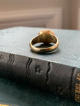Antique 12K, Amethyst & Seed Pearl Ring