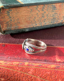 Silver & Iolite Snake Ring