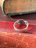 Silver & Iolite Snake Ring