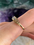 Vintage English 9K & Multi-Stone Regard  Acrostic Ring