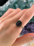 Antique 14K & Carved Carnelian Cameo  Ring