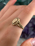 Vintage English Victorian Revival 9K Gold Ring