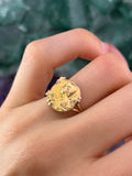 Antique French Art Nouveau 14K & Gold Filled Conversion Ring
