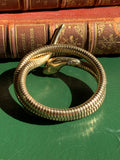 SOLD Antique 14K & Diamond Snake Bangle Bracelet