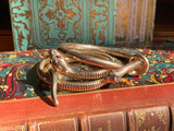 SOLD Antique 14K & Diamond Snake Bangle Bracelet