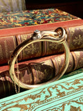 SOLD Antique 14K & Diamond Snake Bangle Bracelet