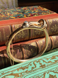 SOLD Antique 14K & Diamond Snake Bangle Bracelet
