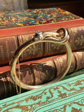 SOLD Antique 14K & Diamond Snake Bangle Bracelet