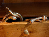 SOLD Antique 14K & Diamond Snake Bangle Bracelet