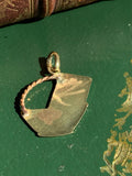 Vintage 18K & Ruby Basket Charm/Pendant