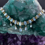 Antique 14K & Moonstone Necklace