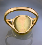 Antique 14K & Carved Jade Ring