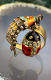 14K, 10K, Silver & Diamond & Enamel Novelty Charm Conversion Ring