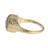 SOLD Art Deco 14K, Platinum & Diamond Ring