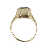 SOLD Art Deco 14K, Platinum & Diamond Ring