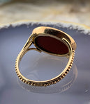 18K & Jasper Curio Fantasy Lion Intaglio Ring