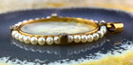Antique 14K, Diamond, Seed Pearl & Mother Of Pearl Pendant