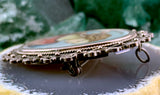 Antique Silver & Hand Painted Virgin Mary Brooch/Pendant