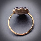 Antique Georgian 15K, Paste Topaz & Paste Amethyst Ring