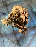 Antique Art Nouveau 14K Gold Conversion Ring
