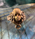 Antique Art Nouveau 14K Gold Conversion Ring