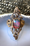 Antique 14K, 10K & Opal Navette Conversion Ring