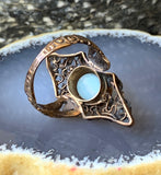 Antique 14K, 10K & Opal Navette Conversion Ring