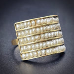 SOLD Antique French 18K & Seed Pearl Ring