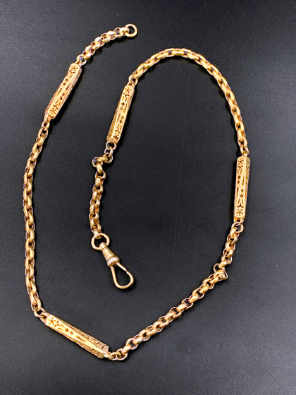 9 K  14" Victorian Perfume Necklace