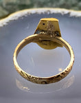 Antique 14K & Pearl Egyptian Revival Conversion Ring