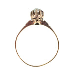 Antique 15K, Garnet & Seed Pearl Ring