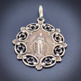 Antique Silver & Vermeil Religious Medal