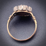 Antique 14K, Silver & Diamond Ring