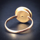 Vintage French 18K & Enamel Roulette Conversion Ring