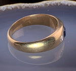 Estate 14K, Diamond & Sapphire Ring