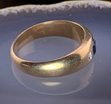 Estate 14K, Diamond & Sapphire Ring