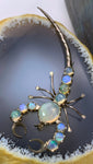 Antique Silver & Opal Scorpion Brooch