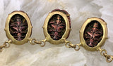 Antique Victorian Scarab Necklace in Gold Fill