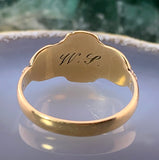 Antique American 14K Monogrammed Ring