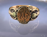 Antique American 14K Monogrammed Ring