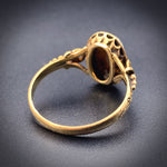 Antique 18K & Carved Cameo Nero Ring