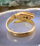 SOLD Antique French 18K, Diamond & Ruby Snake Ring